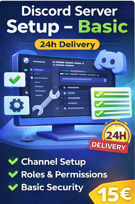Discord Server Setup – Basic (24h Delivery)