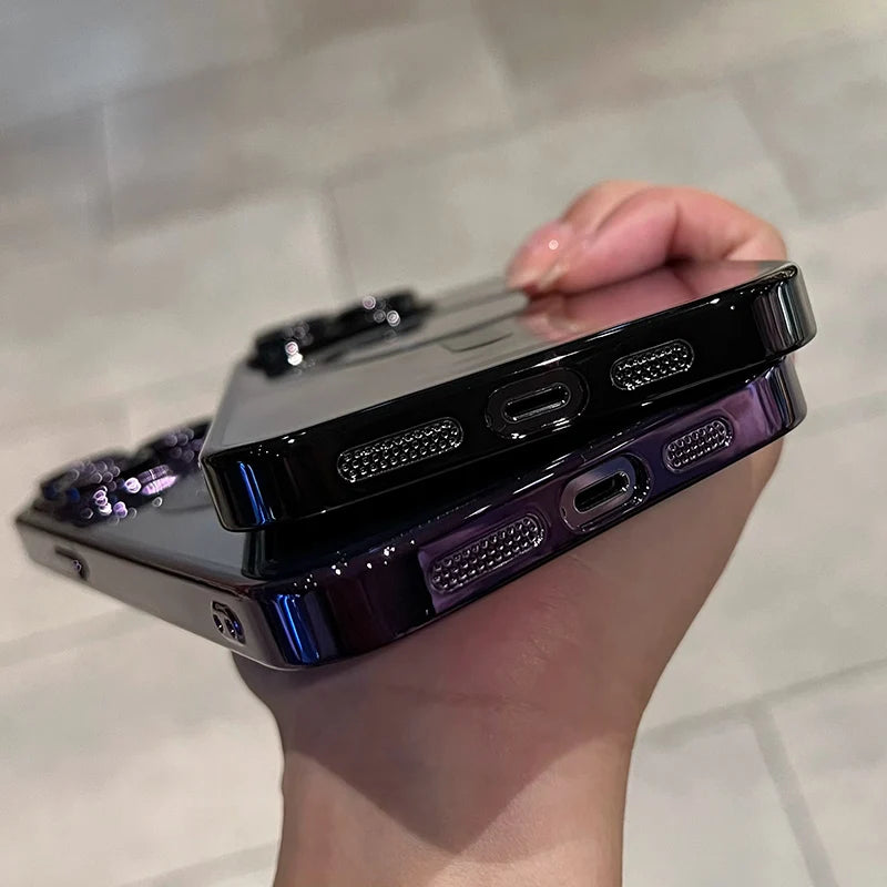 Luxury Magnetic Plating Clear Case For Magsafe Wireless Charging iPhone 11 12 13 14 15 16 17 Pro Max Air Plus Shockproof Cover