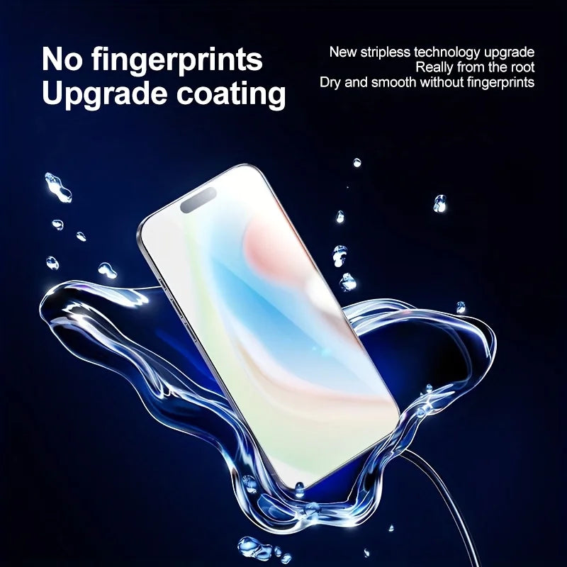 Tempered Glass Screen Protector For iPhone 16 15 14 13 12 11 17 Pro Max 16e Protective Film iPhone16 Pro Max XR X XS 7 8 16Plus